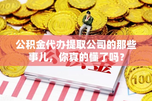 石狮公积金代办提取公司的那些事儿，你真的懂了吗？